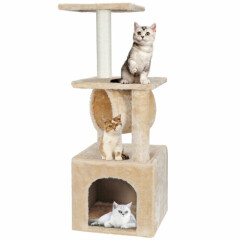 36 Inch Cat Tree For Rest Sleep Tower Activity Center Large Playing House Condo