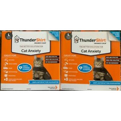 2 Boxes Of Thundershirt Large Cat For Large Cats New in Box Calming Coat