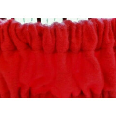 EXTRA LARGE Bird CAGE Seed Catcher Skirt "JUST PLAIN RED"