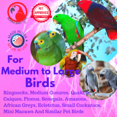 Bonka Bird Toys 1750 Clacker Medium parrot cage toy cages african grey cockatoo 