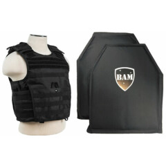 Level IIIA 3A | Body Armor Inserts | Bullet Proof Vest | Expert BLACK L-XXL+
