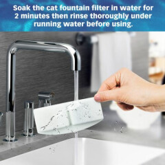 Water Filters & Sponges For VEKEN® 100oz/3L Pet Water Fountain, 12 Pack
