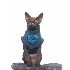 Don't CARE adult Sphynx cat clothes, sweater for a cat, HOTSPHYNX, cat clothes