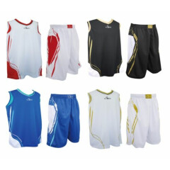 Swish Basketball Mens Sports Athletic Outfit Top Jersey Shorts Pants w/pockets