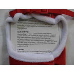 NEW Simply Cat Harness Holiday Christmas Xmas Bells Red Santa Suit 5-10 lbs