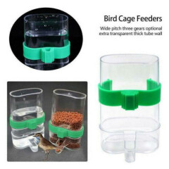 Pet Bird Cage Auto Water Bottle Parrot/Cockatiel Food Hanging Dispenser Feeder @