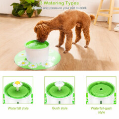 1.6/2.4L Automatic Electronic Pet Water Fountain Dog Water Drinking Dish Filter
