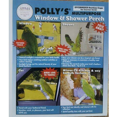 Polly's Sandy Window and Shower Bird Perch, Small