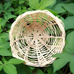 Handwoven Bamboo Bird Nest Cage House Hatching Breeding Cave for Parrot Canary 