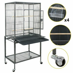 53" Large Play Top Bird Parrot Bird Cage Finch Cage Macaw Cockatoo Pet Supplies