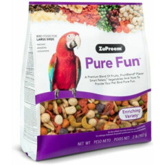ZuPreem Pure Fun Enriching Variety Seed for Large Birds net weight 2 lbs