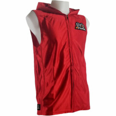 Rival Boxing Dazzle Traditional Sleeveless Ring Jacket with Hood - Red