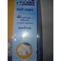 Soft Claws Nail Caps for Cats and Kitten, Size: Medium - Clear Color, Open Box