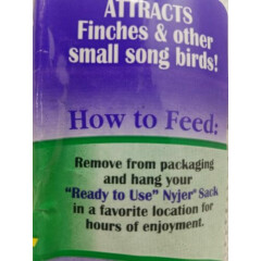 C&S ~Nyjer Sack ~ Hanging Bird Feed For Wild Birds (Only) ~12 Oz 