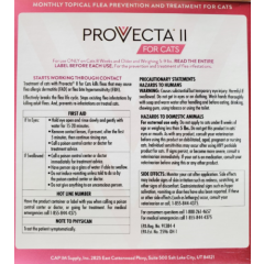 Cat Flea ProVecta II - 5 to 9 lbs - Topical - 4 Month Supply