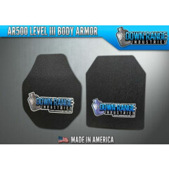 Body Armor AR500 Level 3 III Plates Pair - Triple-Curved ErgoLite/Curved SAPI