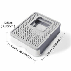 Cat Litter Box Odor Door Enclosed Pan Extra Large Covered Kitty Toilet Scoop