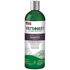 Vet'S Best Advanced Strength Flea + Tick Cat Shampoo, 12 Fl. Oz.