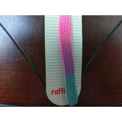 Cat Safety Collar Bell Colorful Nylon Pink Purple Aqua Blue Size 8-12 Ruffin' It