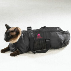 3 pc SET Top Performance Cat Grooming Bag NO BITE SCRATCH Restraint System Bath