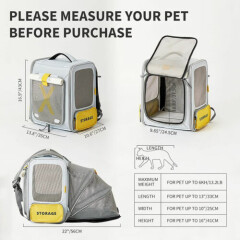 PETKIT Pet Cat Dog Backpack Carrier Mesh Tent Foldable Small Animals Travel Bag