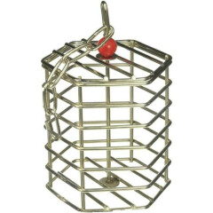 Caitec 00197 Large Stainless Steel Baffle Cage 6x6 Cages Cockatiel Parrot Conure