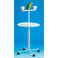 Large 23" Metal Base Parrot Amazon African Grey Macaw Cockatoo Play Stand Ground