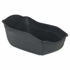 Large Pet Cat Toilet Litter Hooded Tray Box Loo Swing Door Portable Carry Handle
