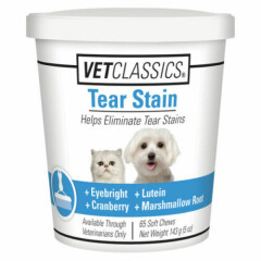 Vet Classics Tear Stain Supplement For Dogs & Cats, 65 Soft Chews