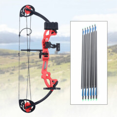Bow and Arrow Set Compound Kit Target Practice Archery Hunting Youth Outdoor