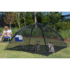 Portable Mesh Tent for Indoor Pet Cat Safety Enclosure Shelter Outdoor Garden 