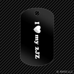 I Love my 2JZ Keychain GI dog tag engraved many colors Supra