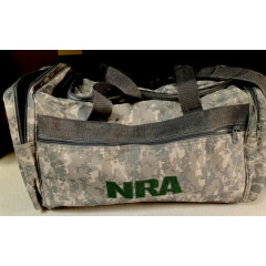 NRA Camo Duffel Bag Shooting Range Hunting Camping Ammo Gym Men's Bag NEW