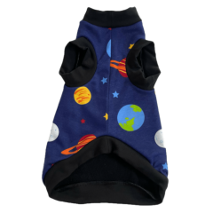 Sphynx Cat Shirt Navy Planet Print - Clothes Clothing Cotton Coat Vest Jumper