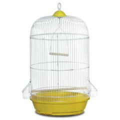 Prevue Pet Small Round Bird Cage - Yellow