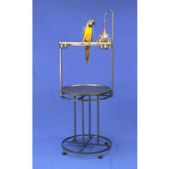 Mauna Loa Lookout Bird Wrought Iron Playstand Parrot Gym Stand W/Toy Hook 4327