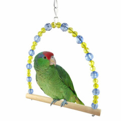 Parrot cage toy cage color crystal swing hanging parrot bird toy