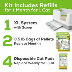 Purina Tidy Cats Breeze XL Non-Clumping Cat Litter Box System Starter Kit ✔️✔️✔️