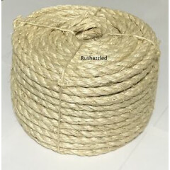 3/8" X 100' Natural Sisal Rope CAT SCRATCHING POST Claw Control Toy Crafts Pet