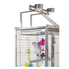 Prevue Pet Products Stainless Steel Playtop Bird Cage Playtop Small Pet Animal 