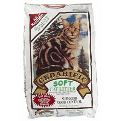 Northeastern Products Cedarific Natural Cedar Chips Cat Litter, 15 Pound Bag