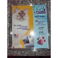 Soft Claws Cat Nail Caps Kit, Small, Pink