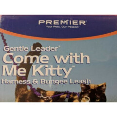NIOP Come With Me Kitty™ Cat Harness Bungee Leash M Blue Gentle Leader® Premier®