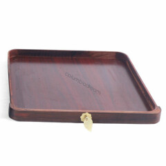 Large Bird Cage Square Rosewood & Bamboo Handmade Cage Exquisite with Drawer USA