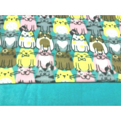 Cat Blanket Happy Cats Can Be Personalized Double Sided 28x22 