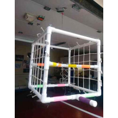 20x20x20 3/4" PVC "NETTED CUBE " HANGING Perch \ Stand **FREE SHIPPING**