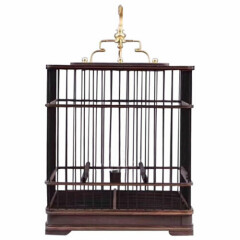 Large Bird Cage Square wood + plywood Handmade Cage Exquisite with Drawer USA