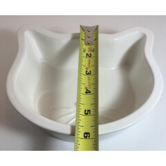 White Kitty Cat Head/Face Shaped Ceramic Bowl Cat Dish Candy Dish O.R.E. 