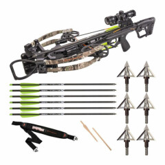 Bear X 410 FPS Constrictor CDX Crossbow Veil Stroke Complete Hunting Bundle