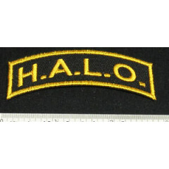 Set of 2 HALO Patches High Altitude Low Opening for Skydive Shirt Cap Rig 25Q